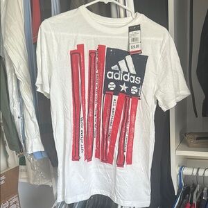 NWT Adidas All American Baseball Boys L t-shirt